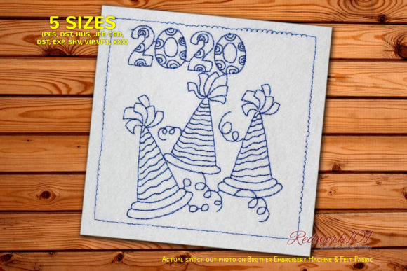 2020 New Year Cap Machine Embroidery Review