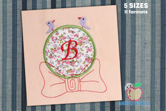 Applique Frame with Birds and Bow Review