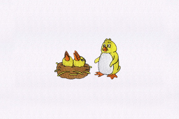 Bird Baby Chicks Embroidery Review