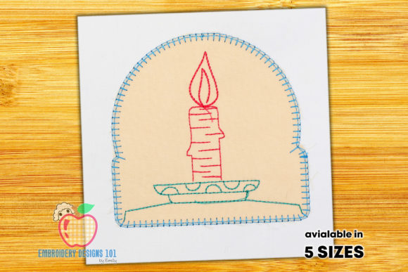 Candle in the Box: A Warm Embroidery Design for Meaningful Gifts