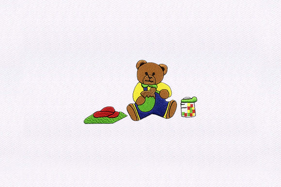 Eating Baby Bear Embroidery Review