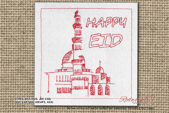 Eid Celebrations Lineart Design Review