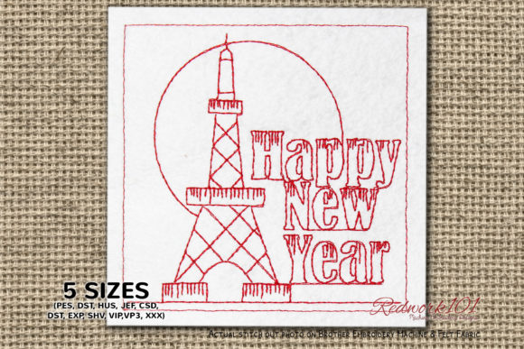 Happy New Year Firework Sparkle over Tokyo Tower Review