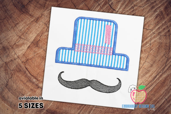 Hat and Mustache Applique Pattern: A Seasonal Embroidery Review