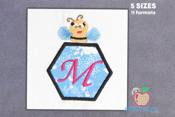 Honeybee and Frame Applique Review: A Practical Embroidery Design