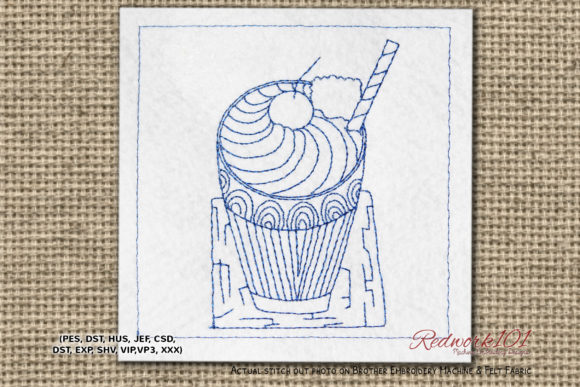 Ice Cream Milkshake Machine Embroidery Review