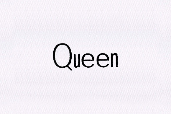 Queen Text Embroidery Design Review for Etsy Sellers